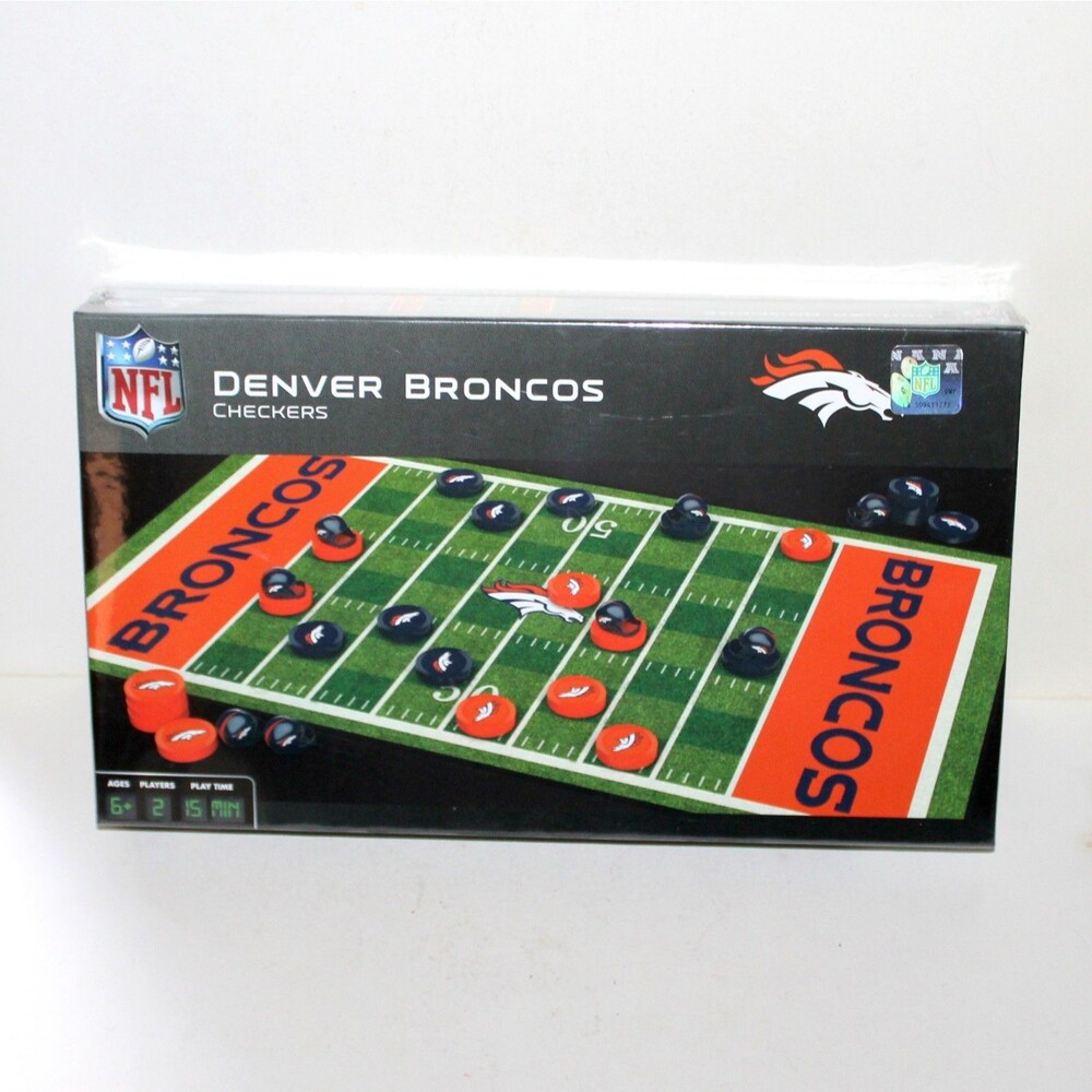 Denver Broncos Checkers Board Game NFL Football NEW